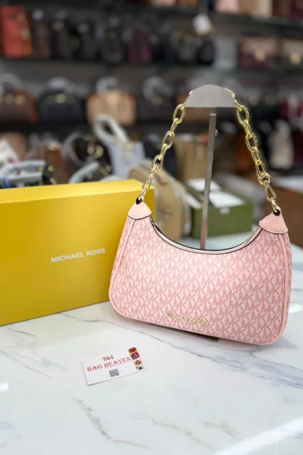 Michael Kors Cora MINI Pouchette Convertible Shoulder Chain Crossbody Bag